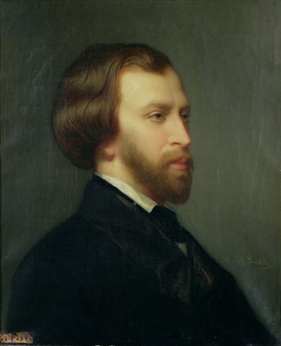 Porträt von Alfred de Musset (1810-57) von Charles Landelle